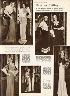 Striking costumes designed by Victor Stiebel for the musical, Music in the Air Striking costumes designed by Victor Stiebel for the musical, Music in the Air