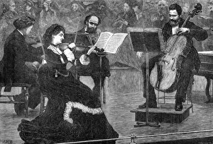 1872 Print of St James's Hall Concert