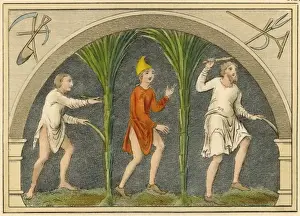 British History Images Prints: (Strutt) Saxon Rustics