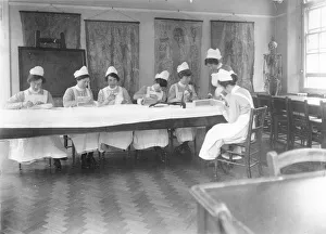 Student nurses working with bandages Student nurses working with bandages