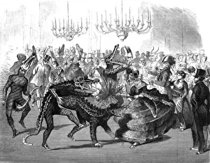Students Carnival Print, Brussels 1859
