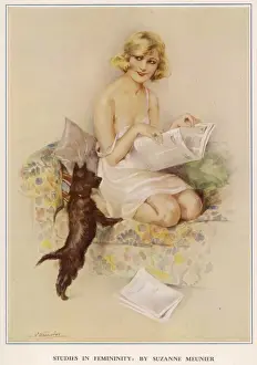 Studies In Femininity Print by Suzanne Meunier, 1920s