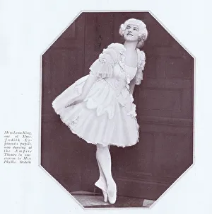 A study of the dancer Lena King, London, 1922 A study of the dancer Lena King, London, 1922