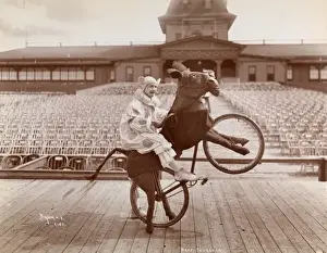 Professor Fourcher Practicing at Manhattan Beach, N.Y. Print