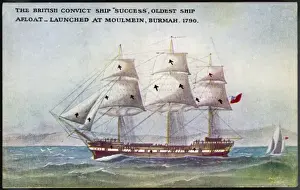 Vintage Sailing Ship Images Prints: SUCCESS SAILING SHIP