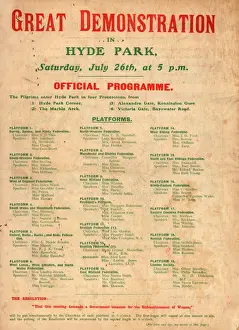 Suffragette Prints: NUWSS Suffrage Pilgrimage Official Programme Print 1913