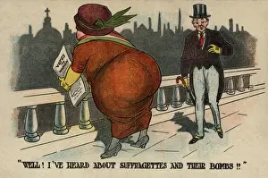 Early 20th Century Feminism Prints: Suffragette Bombs and Bottom
