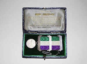 September Collection: Suffragette Hunger Strike Medal W. S. P. U