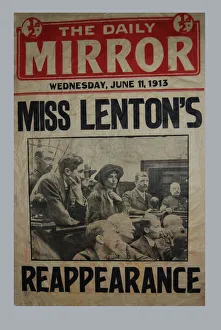 Suffragette Lilian Lenton in Court 1913 Suffragette Lilian Lenton in Court 1913