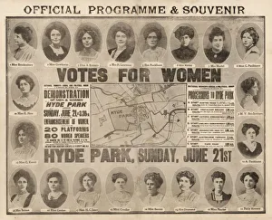 Suffragette Rally Womens Sunday Programme 1908