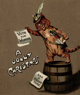 Suffragette Votes for Women Christmas Card