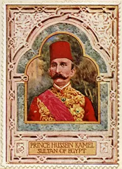 Early 20th Century Leaders Prints: Sultan Hussein Kamel / Stamp