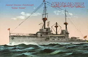 Images Dated 24th January 2012: Sultan Osman Dreadnought - Ottoman Navy