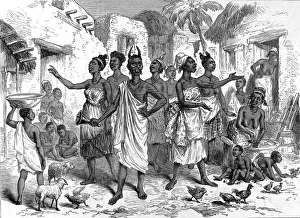 Summoning bearers to Cape Coast Castle, 1874 Summoning bearers to Cape Coast Castle, 1874