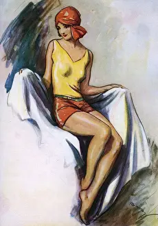 1920s Fashion Print: Sunkist by Webster Murray