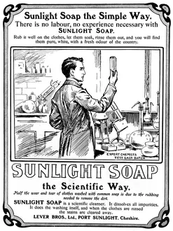 1903 Sunlight Soap Print: Science in Cleansing