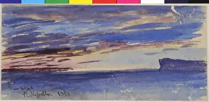 James Moore Artwork Prints: Sunset Study, Fair Head, Ballycastle