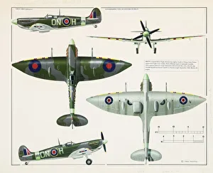 Supermarine Type 350 Spitfire aeroplane Supermarine Type 350 Spitfire aeroplane