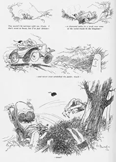 Superstition Print by A. E. Bestall, 1920s Humorous Cartoon