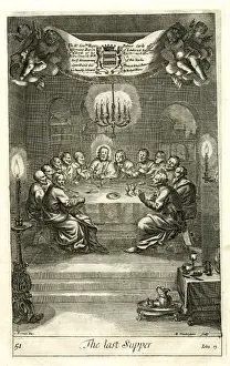The Last Supper - John 13. circa 1688 Print