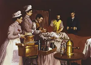 Ether Anesthesia at Bellevue Hospital, 1870 Print