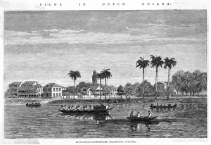 Dutch Colonial Architecture Prints: Suriname Parammaribo