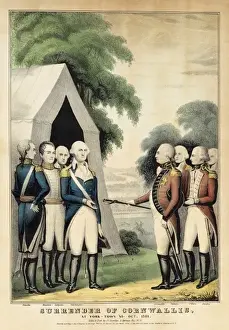 Benjamin Lincoln Portrait Prints: Surrender of Lord Cornwallis