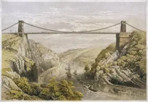 Bristol Cityscape Photography Prints: Suspension Bridge