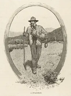 Australian History Images Prints: A SWAGMAN