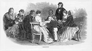 Spiritualism History Prints: Table Moving Seance
