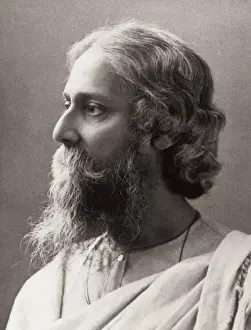 Prints of Tagore, Rabindranath (1861-1941) India Prints: Rabindranath Tagore Portrait Print