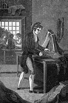 Tailor 1827 Print: A Scene of Traditional Craftsmanship