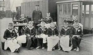 North Shields Boys in Tailoring Class, Wellesley Print