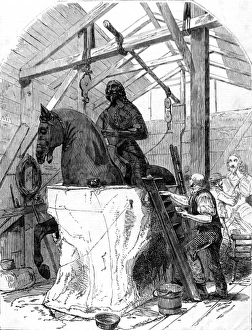 Taking a Plaster Cast of the Statue of Charles I, London, 18 Taking a Plaster Cast of the Statue of Charles I, London, 18