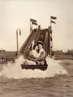 Blackpool Pleasure Beach Water Chute Print