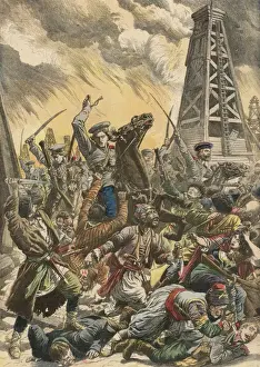 Russia Historical Events Prints: Tartars Attacked