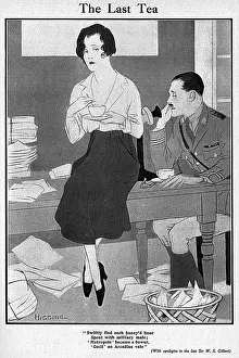 World War I History Images Prints: The Last Tea by Higgins