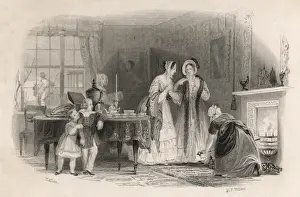 Victorian Era Domestic Scene Prints: Tea on the Table