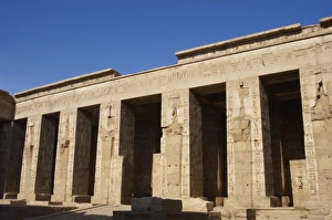 Temple of Ramses III. Courtyard. Egypt Temple of Ramses III. Courtyard. Egypt