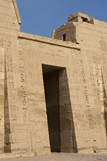 Temple of Ramses III. Entrance. Egypt Temple of Ramses III. Entrance. Egypt