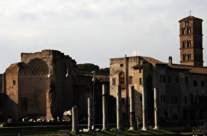 Temple of Venus and Roma. 2nd century. Roman Forum. Italy Temple of Venus and Roma. 2nd century. Roman Forum. Italy