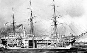 Sectional Print of the Terra Nova Research Ship 1910