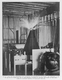 Nikola Tesla Prints: Tesla Coil Discharge Print