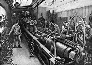 Kent Historical Images Prints: Testing chain cables at Chatham