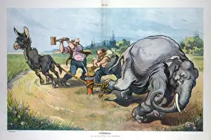 William Jennings Bryan Cartoon Prints: Tethered