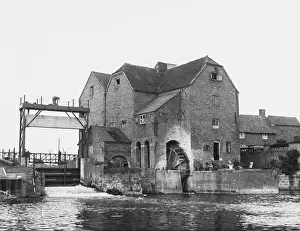 Prints of This famous old watermill at Tewkesbury, Gloucestershire, was immortalised by Dinah Mulock Craik in her book John Halifax, Gentleman Gloucestershire Prints: Tewkesbury Watermill Print