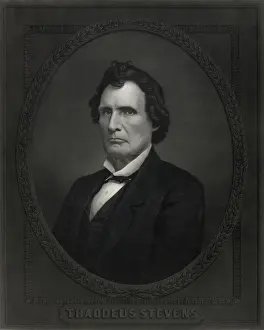 Thaddeus Stevens Print by Thomas Nast