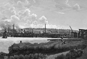 Thames at Woolwich, circa 1890 Print