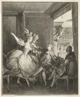 18th Century Art Prints: Theatre Going 18th Cent