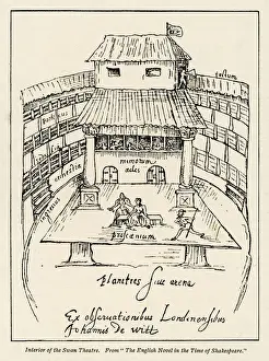 Theatres Prints: The Swan Theatre Print